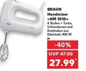 BRAUN Handmixer >>HM 1010<