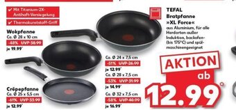 Kaufland DE TEFAL Bratpfanne >>XL Force<< tilbud