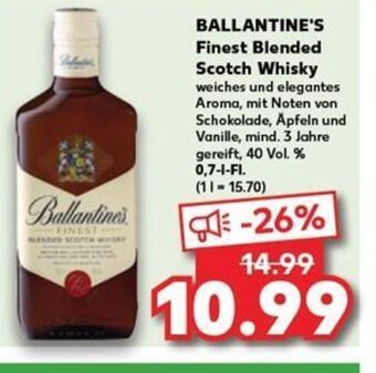 Kaufland BALLANTINE'S Finest Blended Scotch Whisky tilbud