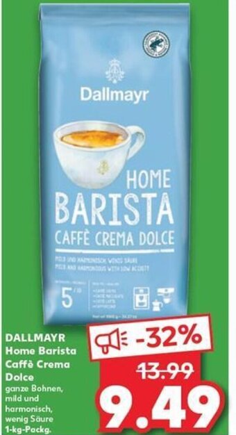 Kaufland DALLMAYR Home Barista Caffè Crema Dolce tilbud