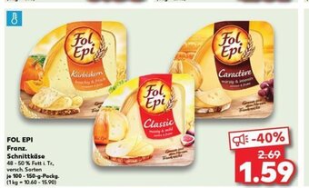 Kaufland FOL EPI Franz. Schnittkäse tilbud