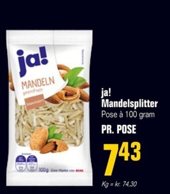Poetzsch Padborg ja! Mandelsplitter tilbud