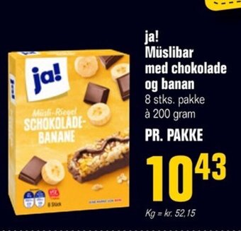 Poetzsch Padborg ja! Müslibar med chokolade og banan tilbud