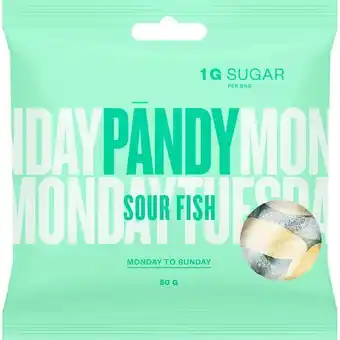 Motatos Pändy slik sour fish blåbær & citron sukkerfrit tilbud