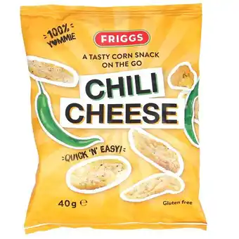 Motatos Friggs 3 x corncake mini chili cheese | lækre majssnacks med chili- og ostesmag. hurtig, nem og glutenfri snack! tilbud