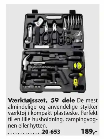 Biltema Værktøjssæt, 59 dele tilbud