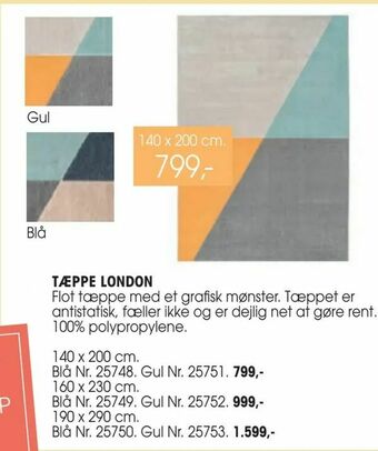 Daells Bolighus Tæppe london tilbud