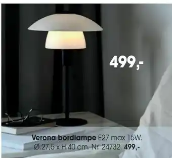 Daells Bolighus Verona bordlampe tilbud