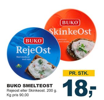 Let-Køb Buko smelte smøreost rejeost tilbud