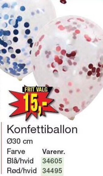 Harald Nyborg Konfettiballon tilbud