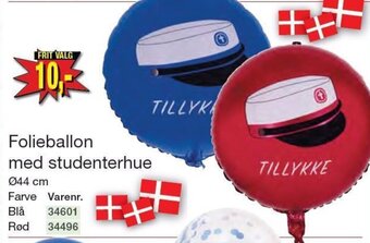 Harald Nyborg Folieballon med studenterhue tilbud