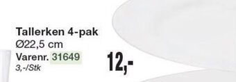 Tallerken 4-pak