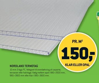 XL-BYG NORDLAND TERMOTAG tilbud
