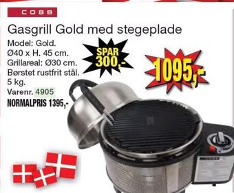 Harald Nyborg Gasgrill Gold med stegeplade tilbud