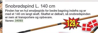 Harald Nyborg Snobrødspind L. 140 cm tilbud