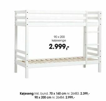 Daells Bolighus Køjeseng tilbud