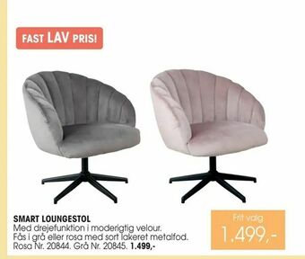 Daells Bolighus Smart loungestol tilbud