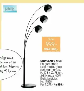 Daells Bolighus Gulvlampe nice tilbud