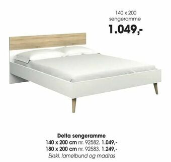 Daells Bolighus Delta sengeramme tilbud
