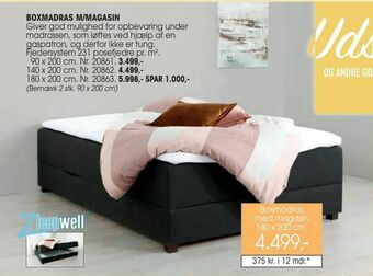 Daells Bolighus Boxmadras m/magasin tilbud