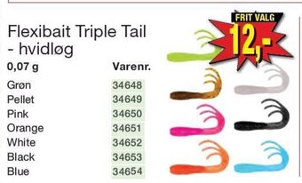 Flexibait Triple Tail - hvidløg