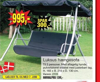 Harald Nyborg Luksus hængesofa tilbud