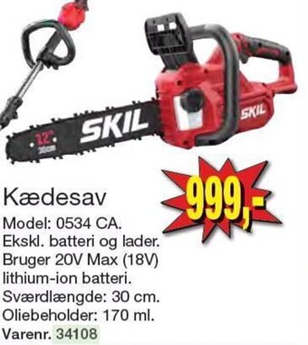 Harald Nyborg Kædesav Model: 0534 CA. tilbud