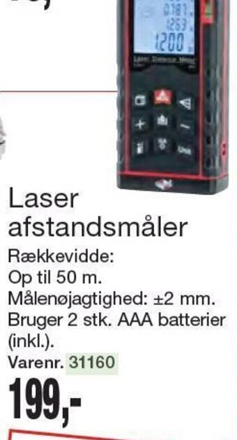 Laser afstandsmåler