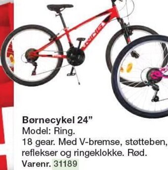 Harald Nyborg Børnecykel 24" Model: Ring. tilbud