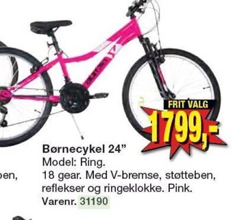 Harald Nyborg Børnecykel 24" Model: Ring. tilbud
