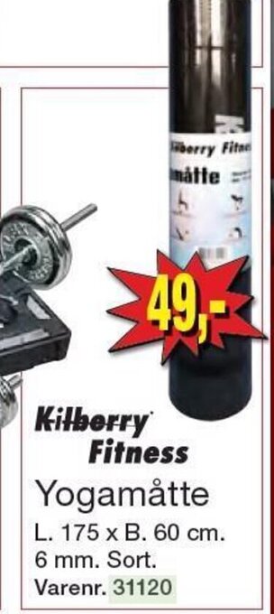 Harald Nyborg Kilberry Fitness Yogamåtte tilbud