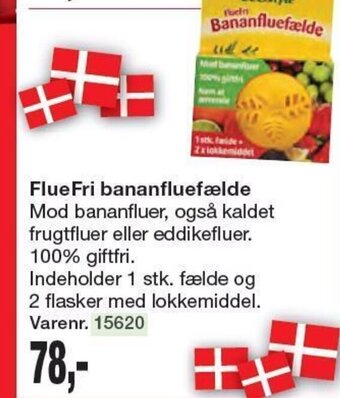 Harald Nyborg FlueFri bananfluefælde tilbud