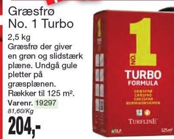 Harald Nyborg Græsfrø No. 1 Turbo tilbud
