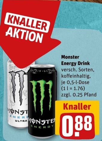 REWE DE Monster Energy Drink tilbud