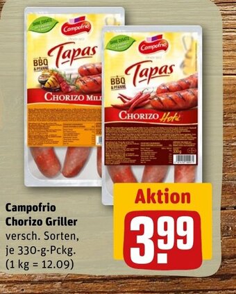 REWE DE Campofrio Chorizo Griller tilbud