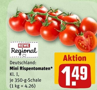 REWE DE Deutschland: Mini Rispentomaten* tilbud