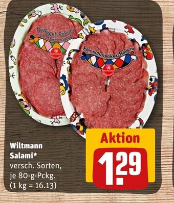 REWE DE Wiltmann Salami tilbud