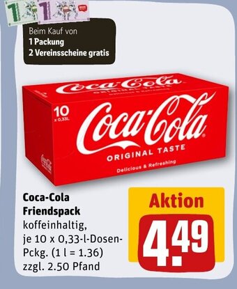 REWE DE Coca-Cola Friendspack tilbud