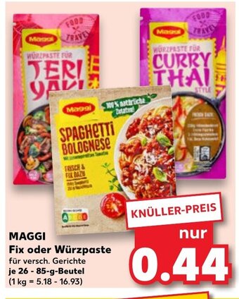 Kaufland DE MAGGI Fix oder Würzpaste tilbud