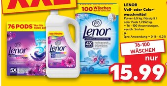 Kaufland DE LENOR Voll- oder Color- waschmittel tilbud