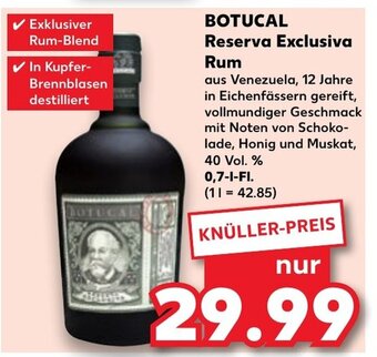 Kaufland BOTUCAL Reserva Exclusiva Rum tilbud