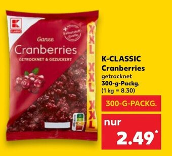 Kaufland K-CLASSIC Cranberries tilbud