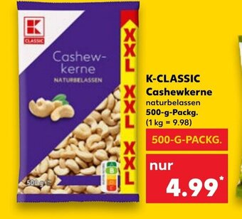 Kaufland K-CLASSIC Cashewkerne tilbud