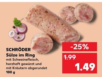 Kaufland DE SCHRÖDER Sülze im Ring tilbud
