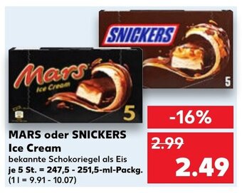 Kaufland MARS oder SNICKERS Ice Cream tilbud