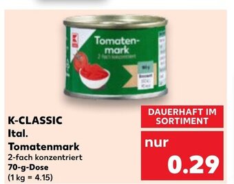 Kaufland K-CLASSIC Ital. Tomatenmark tilbud