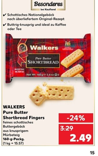 Kaufland DE WALKERS Pure Butter Shortbread Fingers tilbud