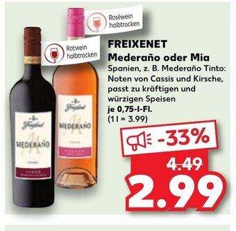 Kaufland DE FREIXENET Mederaño oder Mia tilbud
