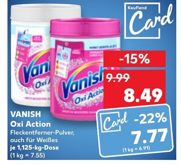 VANISH Oxi Action tilbud hos Kaufland