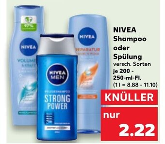 Kaufland NIVEA Shampoo oder Spülung tilbud